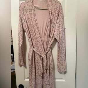 Kyte Baby Womens Bamboo Robe in Blush Leopard Size M/L